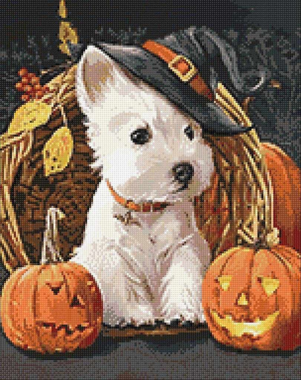 Carnival Dog WD188 14.9 x 18.9 inches Wizardi Diamond Painting Kit